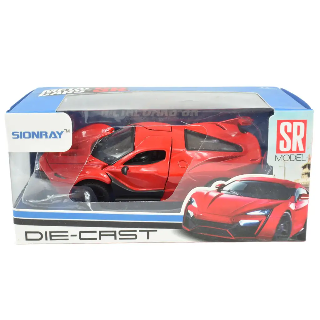 imagen de Die-Cast: Coche deportivo de lujo de metal con puertas abatibles, disponible en varias versiones 12cm 1ud 20