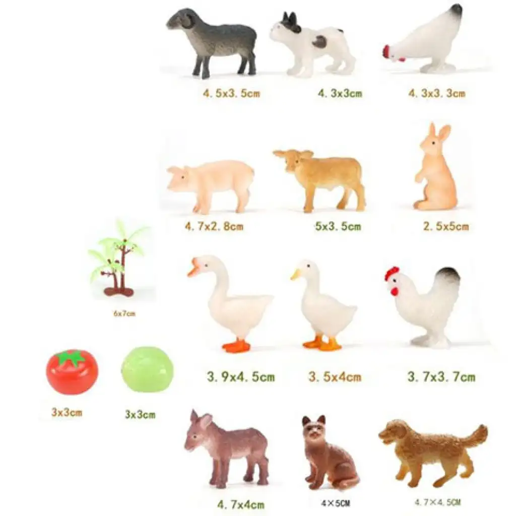 imagen de Dino World: Set de figuras de animales de granja 2