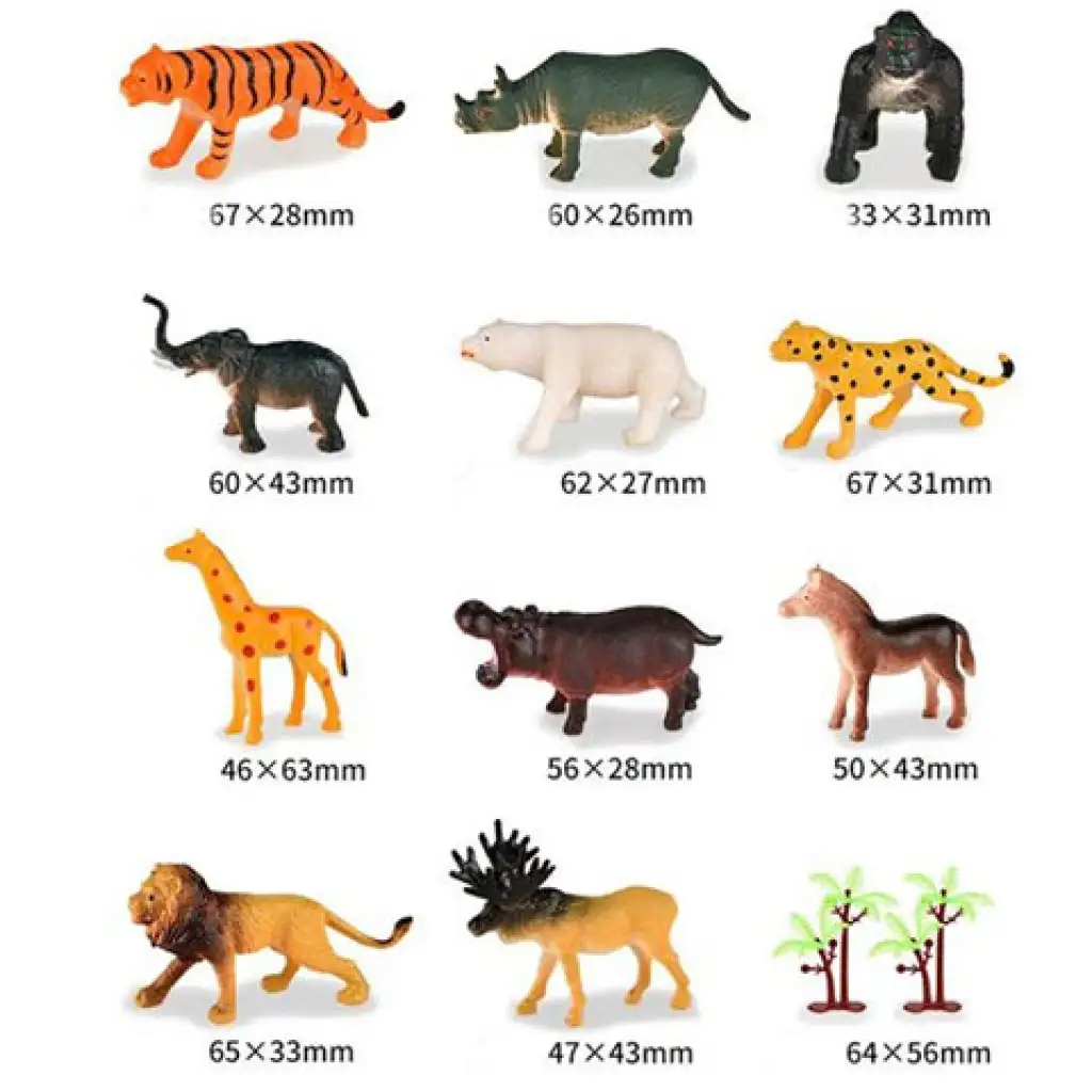 imagen de Dino World: Set de figuras de animales salvajes 2