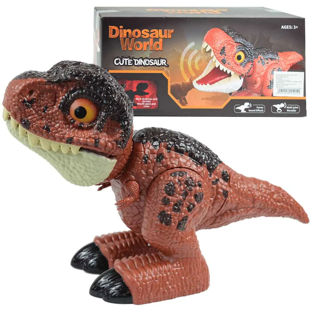imagen de Dino World: Tierno T-Rex bebé dinosaurio con efectos de sonido 25cm 1