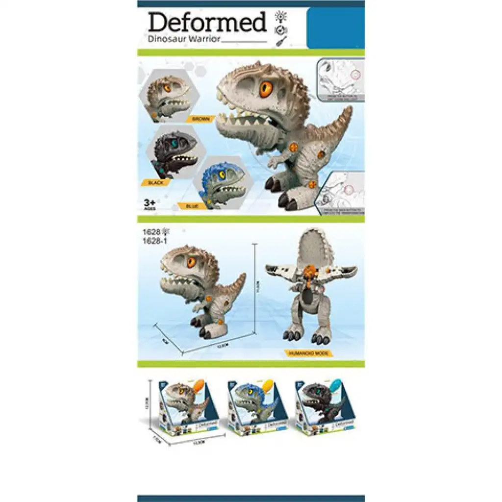 imagen de Dinosaurio guerrero transformable en varias versiones 1