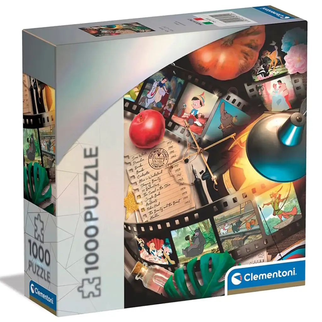 imagen de Disney 100: Puzzle de 1000 piezas de clásicos de Disney - Clementoni 1