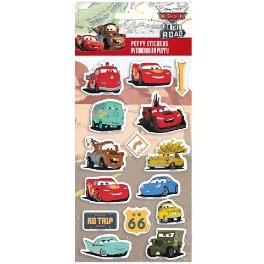 imagen de Disney Cars 3D pegatina de espuma set 10x22cm 1