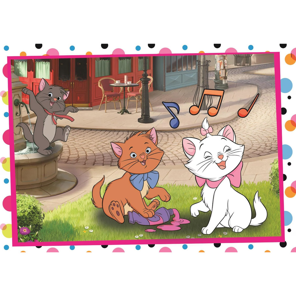 imagen de Disney Clásicos 101 dálmatas y Aristogatos puzzle Supercolor 2x60 piezas - Clementoni 2