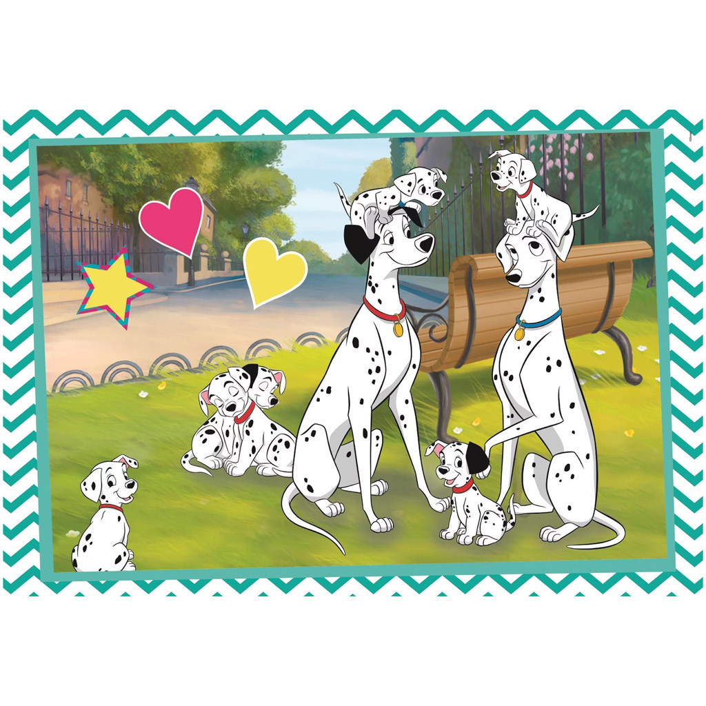 imagen de Disney Clásicos 101 dálmatas y Aristogatos puzzle Supercolor 2x60 piezas - Clementoni 3