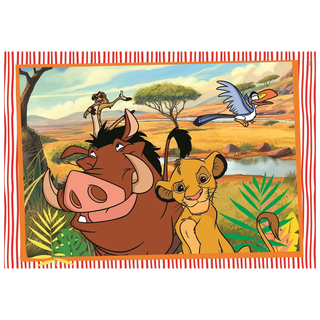 imagen de Disney Clásicos El Rey León y Dumbo 2x20 piezas Supercolor puzzle - Clementoni 2