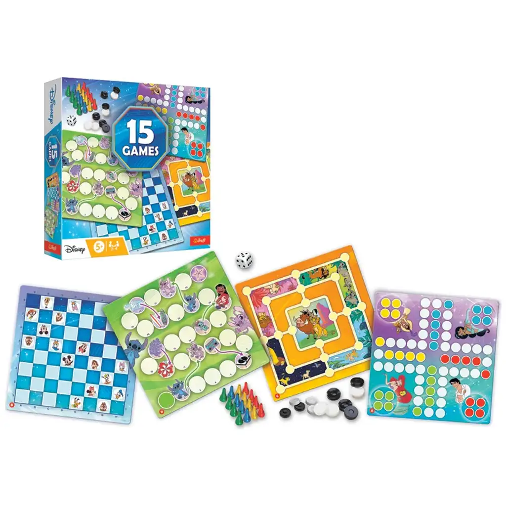 imagen de Disney: colección de juegos de mesa 15 en 1 - Trefl 2