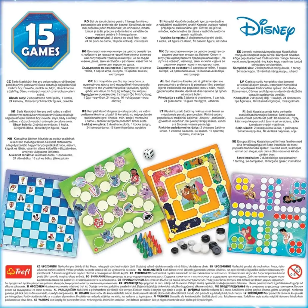 imagen de Disney: colección de juegos de mesa 15 en 1 - Trefl 4