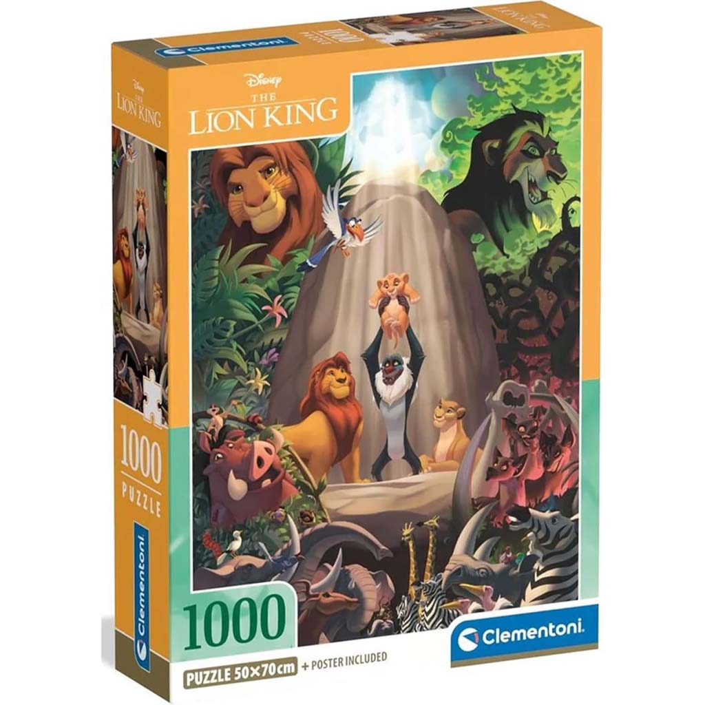 imagen de Disney El rey león 1000 piezas puzzle compacto - Clementoni 1