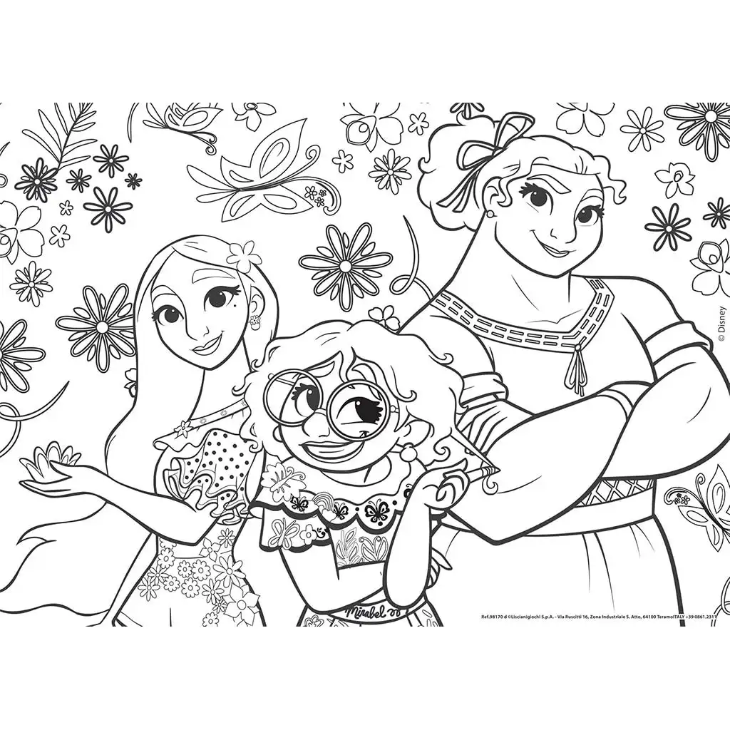 imagen de Disney Encanto 2 en 1 maxi puzzle de 4x48 piezas y libro para colorear 35x25cm - Lisciani 5