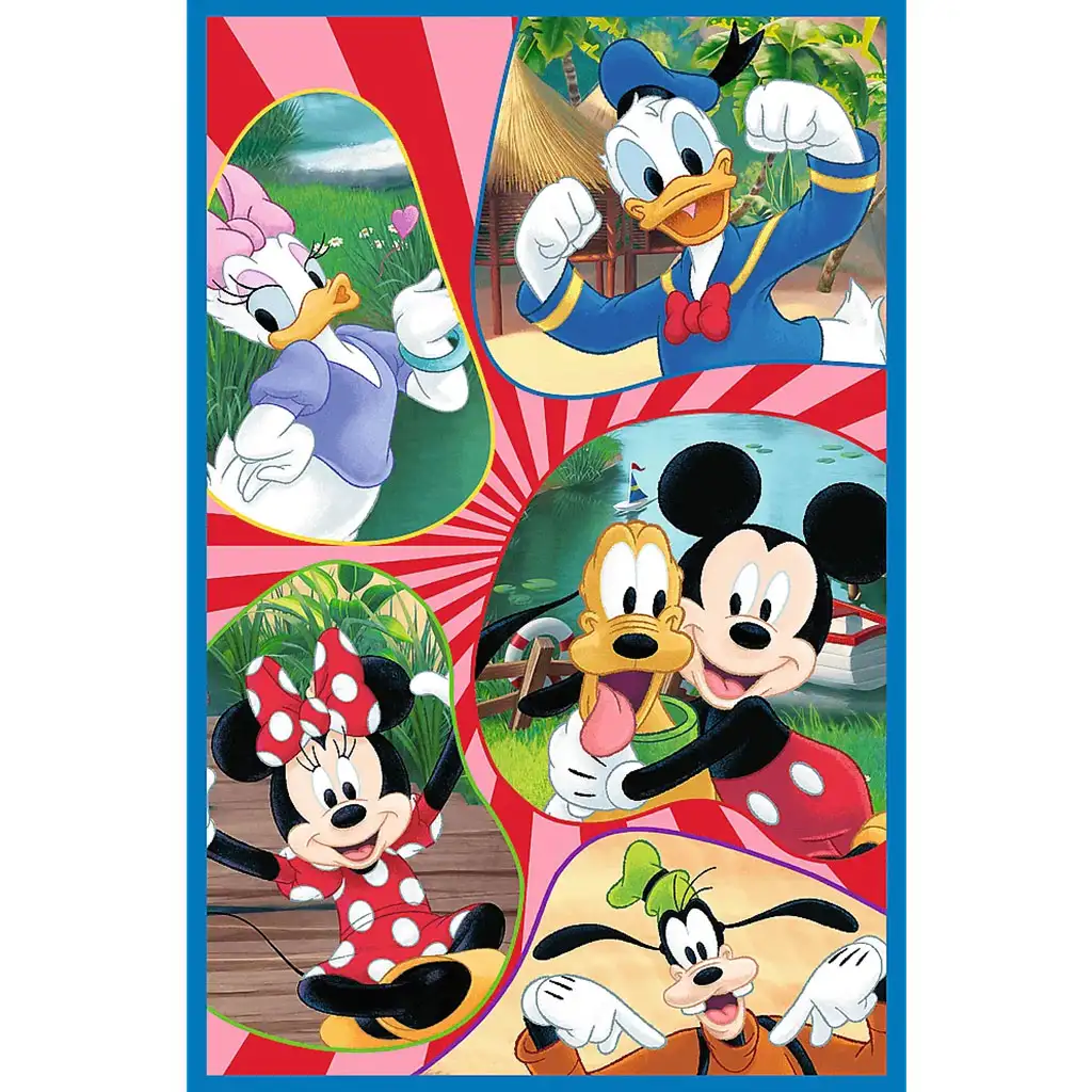 imagen de Disney: Equipo de Mickey Mouse 3x80 piezas puzzle - Trefl 4