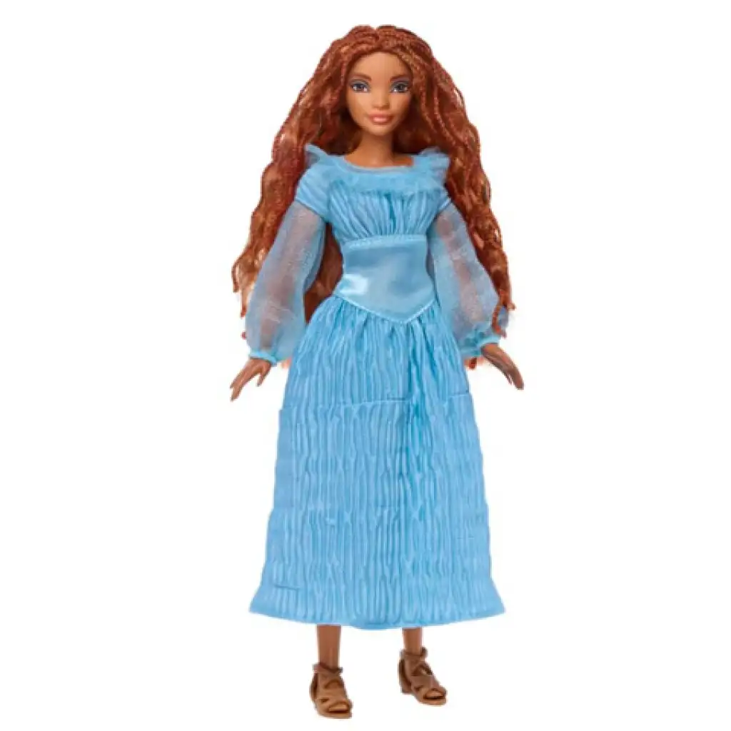 imagen de Disney La sirenita: muñeca Ariel con vestido azul de 30cm - Mattel 2