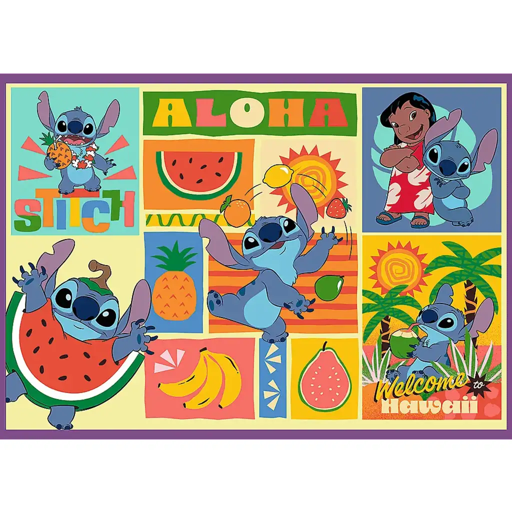 imagen de Disney: Maravilloso puzzle de Stitch 4x250 piezas - Trefl 3