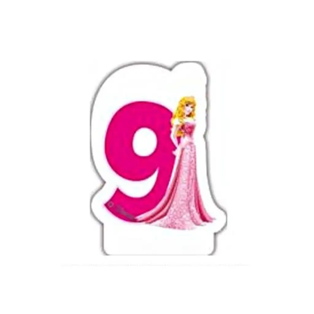 imagen de Disney Princesa vela de número 9 1