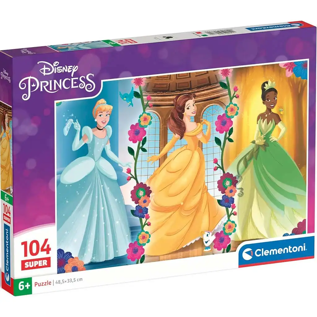 imagen de Disney Princesas 104 piezas Super puzzle - Clementoni 1