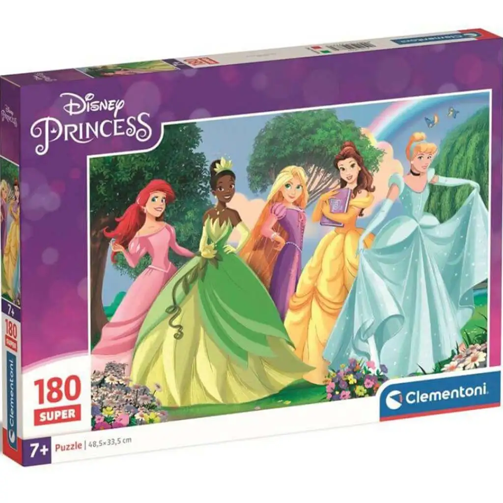 imagen de Disney Princesas 180 piezas Super puzzle - Clementoni 1