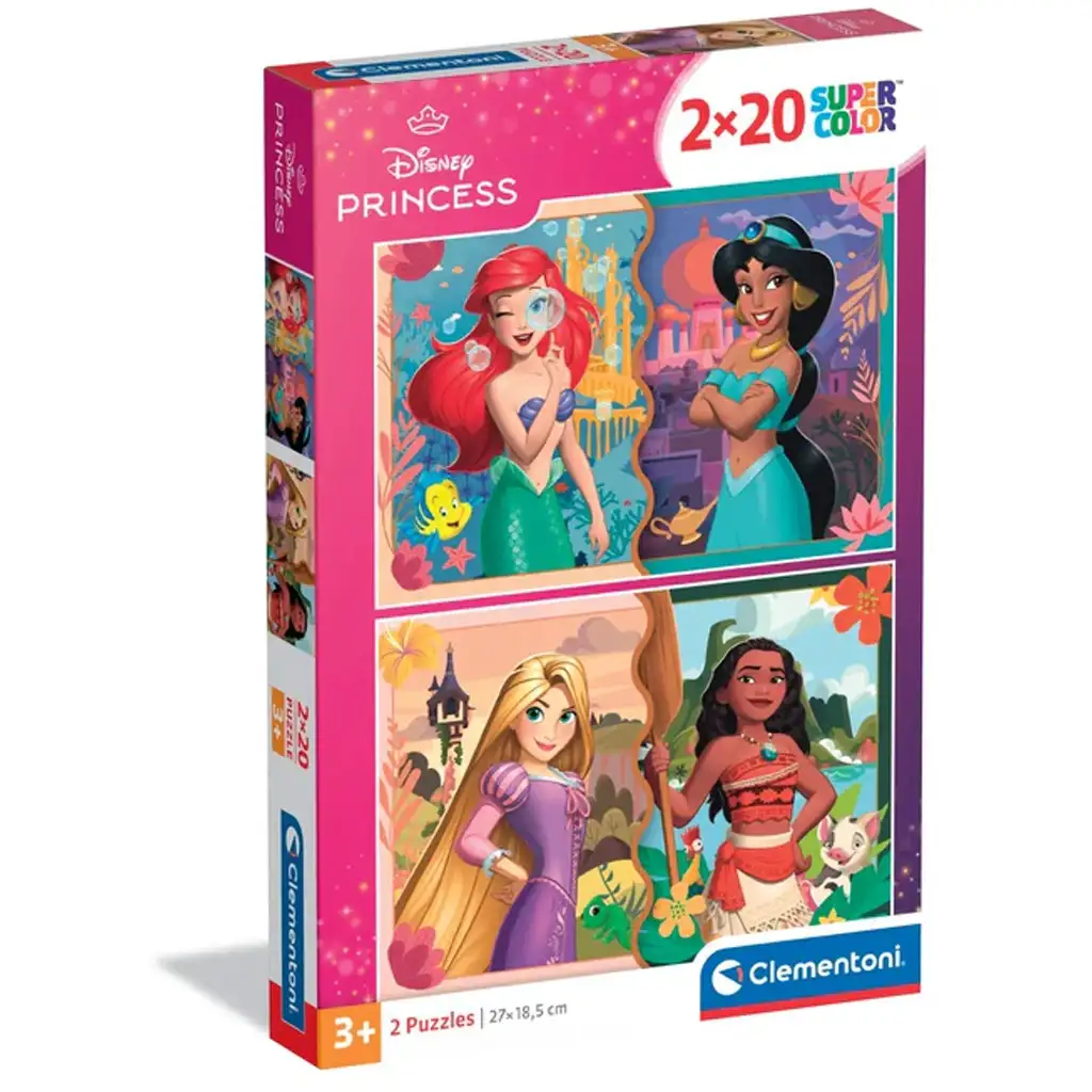 imagen de Disney Princesas 2 en 1 puzzle - Clementoni 1