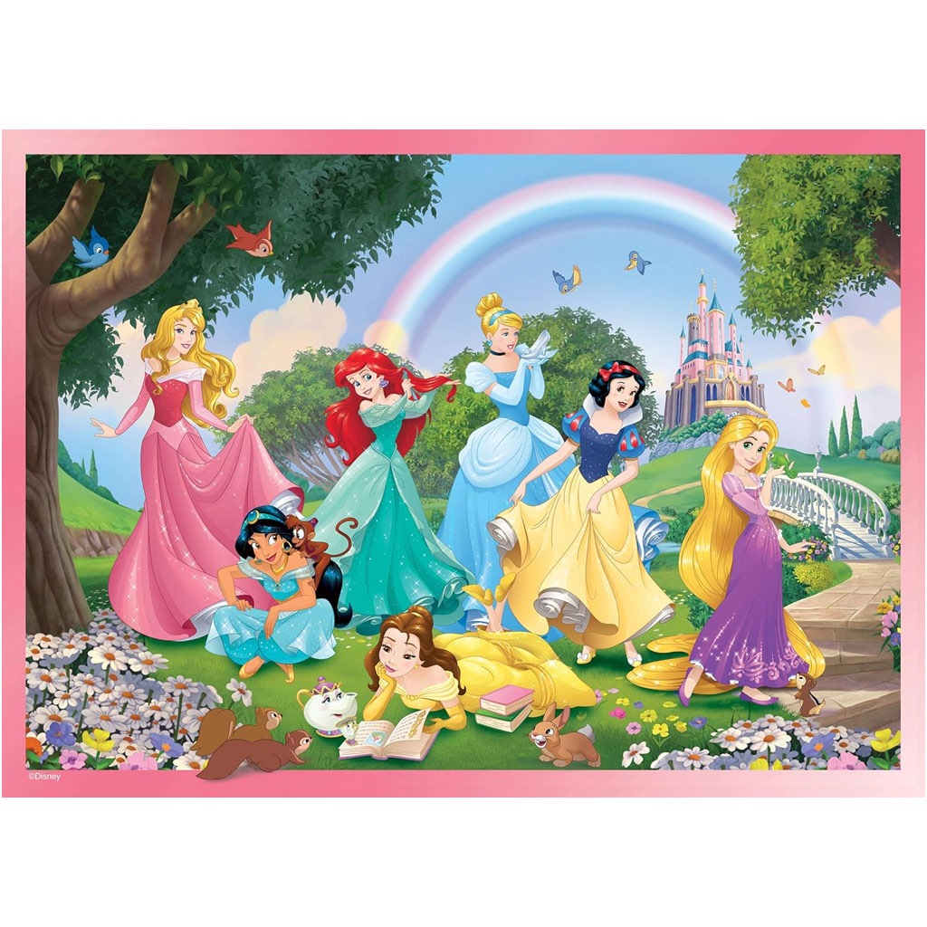 imagen de Disney Princesas 2 en 1 rompecabezas y libro para colorear de 24 piezas 50x35cm - Lisciani 2