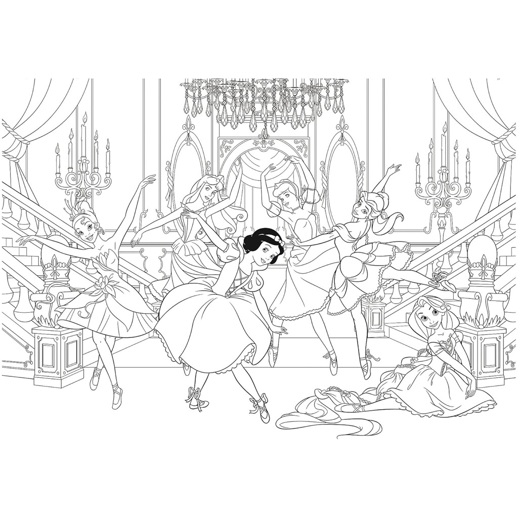 imagen de Disney Princesas 2 en 1 rompecabezas y libro para colorear de 250 piezas 50x35cm - Lisciani 3