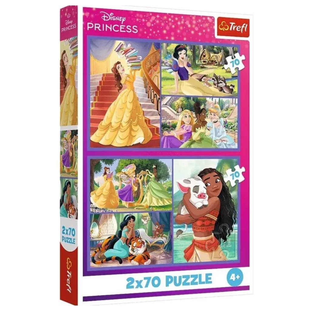 imagen de Disney Princesas 2x70db-ps puzzle - Trefl 1
