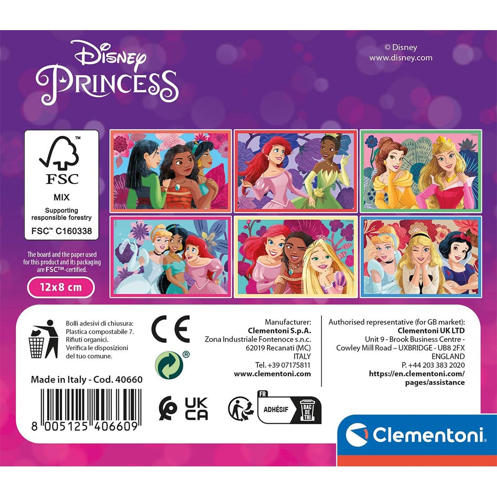 imagen de Disney Princesas 6 piezas cubo de cuentos - Clementoni 2