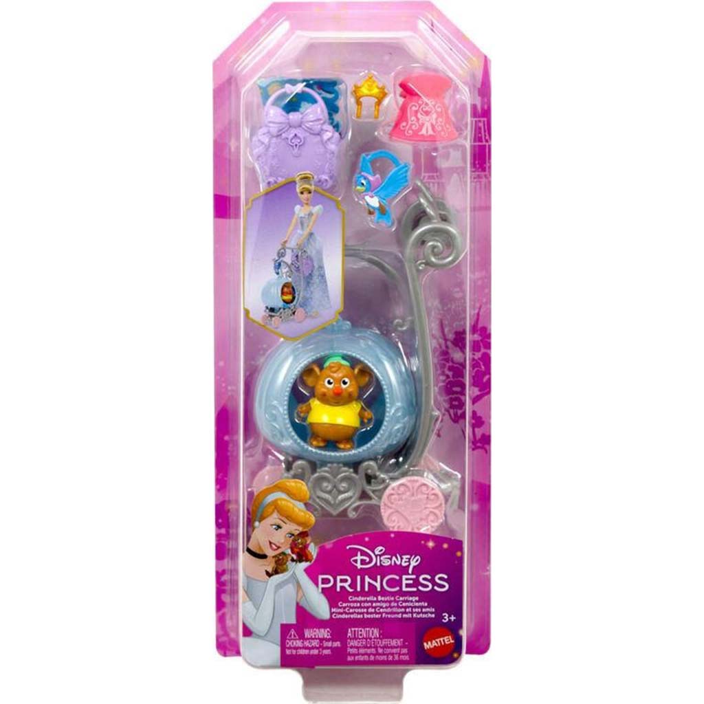 imagen de Disney Princesas Carrito de Mascotas Cenicienta - Mattel 1