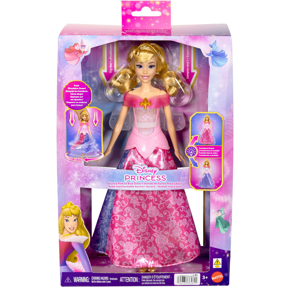 imagen de Disney Princesas - Maravillosa Transformación Aurora - Mattel 1