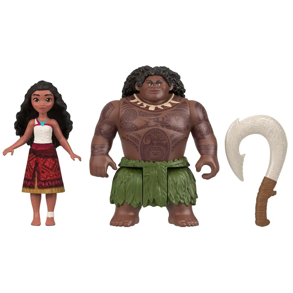 imagen de Disney Princesas: Moana 2 - Figura de juego de Moana y Maui - Mattel 2