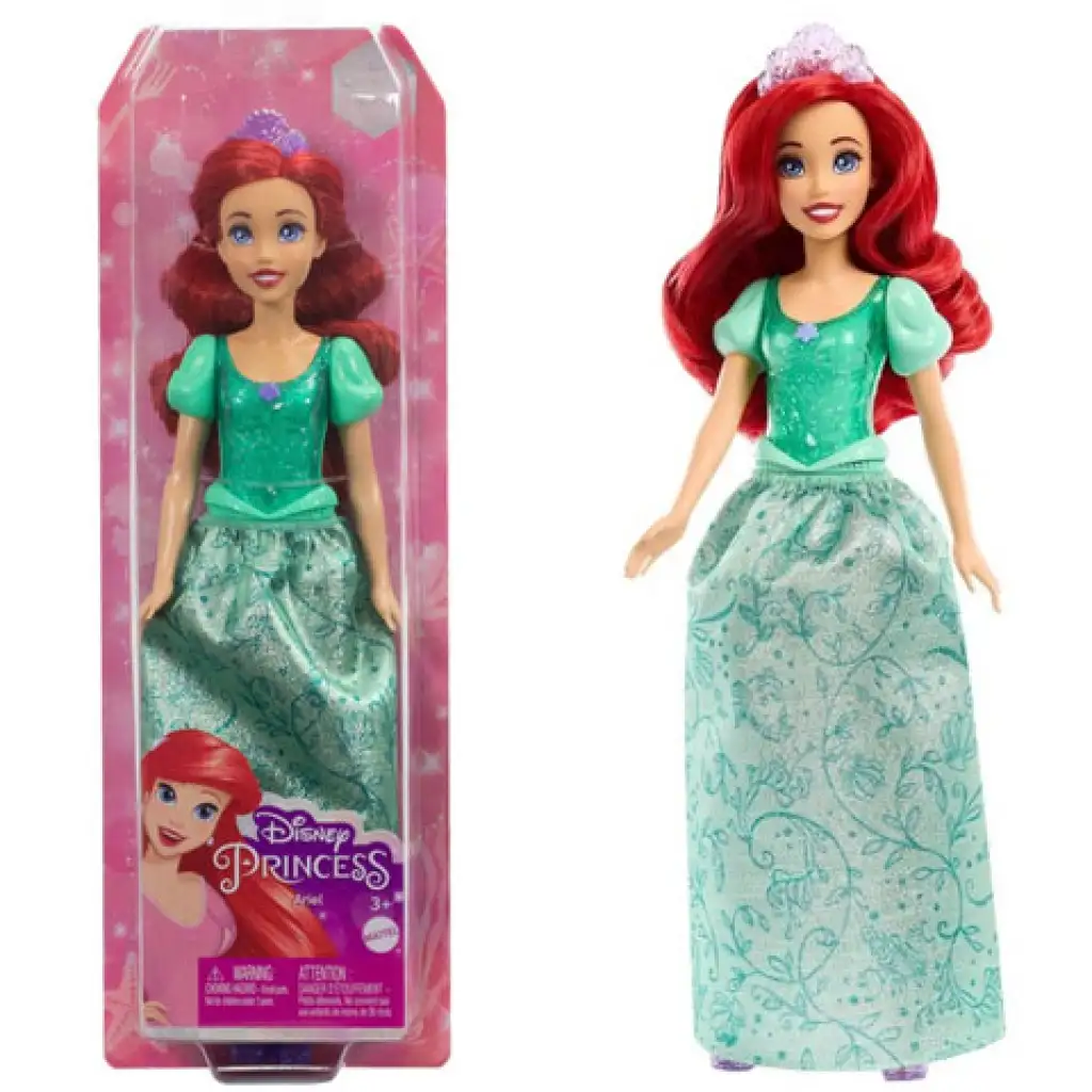 imagen de Disney Princesas: Muñeca Ariel Princesa Brillante - Mattel 1
