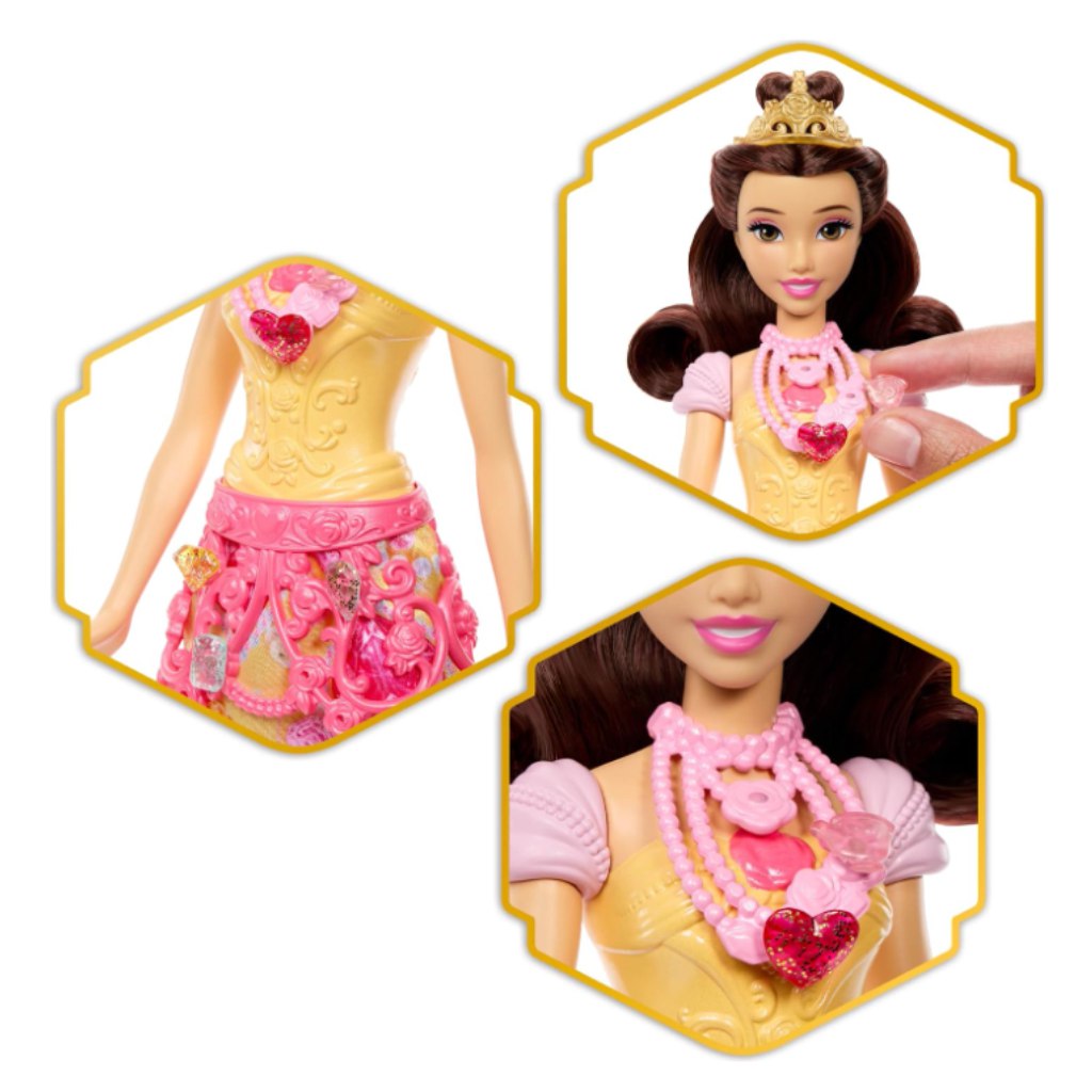 imagen de Disney Princesas: Muñeca sorpresa corazón - Bella - Mattel 2