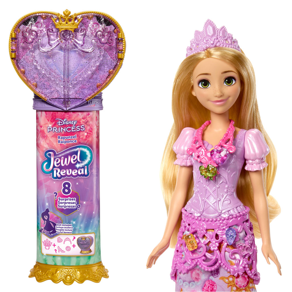 imagen de Disney Princesas - Muñeca Sorpresa Corazón Desnudo - Rapunzel - Mattel 2