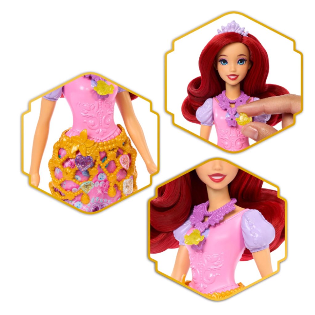 imagen de Disney Princesas: Muñeca sorpresa de corazón - Ariel - Mattel 3