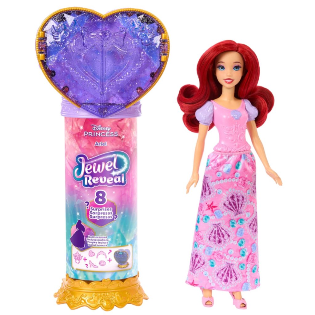imagen de Disney Princesas: Muñeca sorpresa de corazón - Ariel - Mattel 1