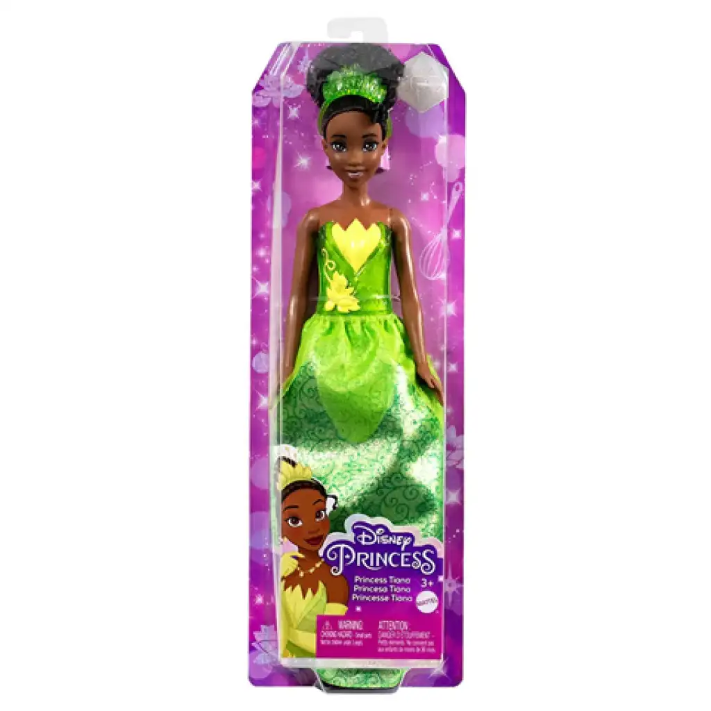 imagen de Disney Princesas: Muñeca Tiana Princesa Brillante - Mattel 1