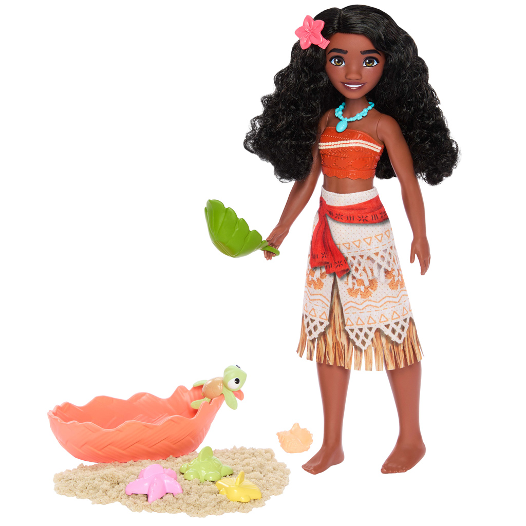 imagen de Disney Princesas: Muñeca Vaiana 2 set de juego de playa con arena – Mattel 2