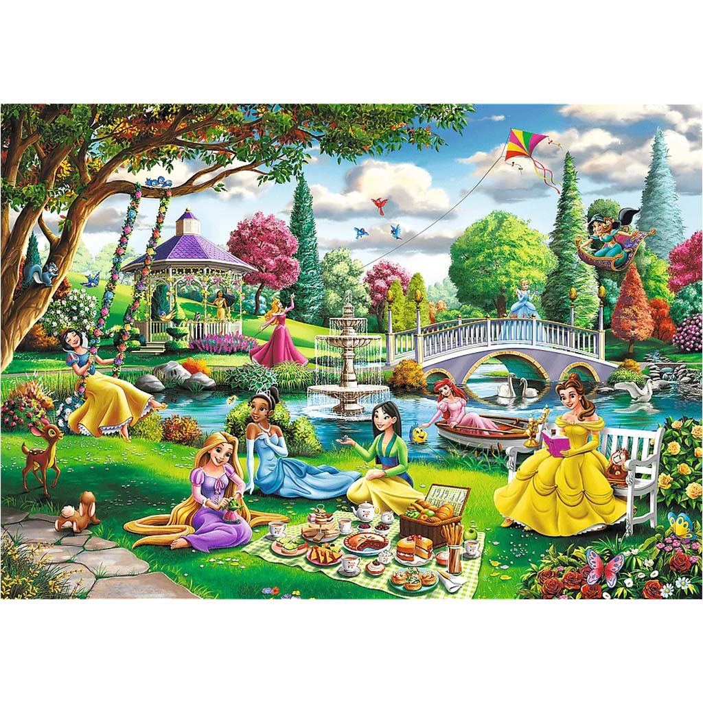 imagen de Disney Princesas picnic de primavera 1000 piezas Premium plus quality puzzle - Trefl 2
