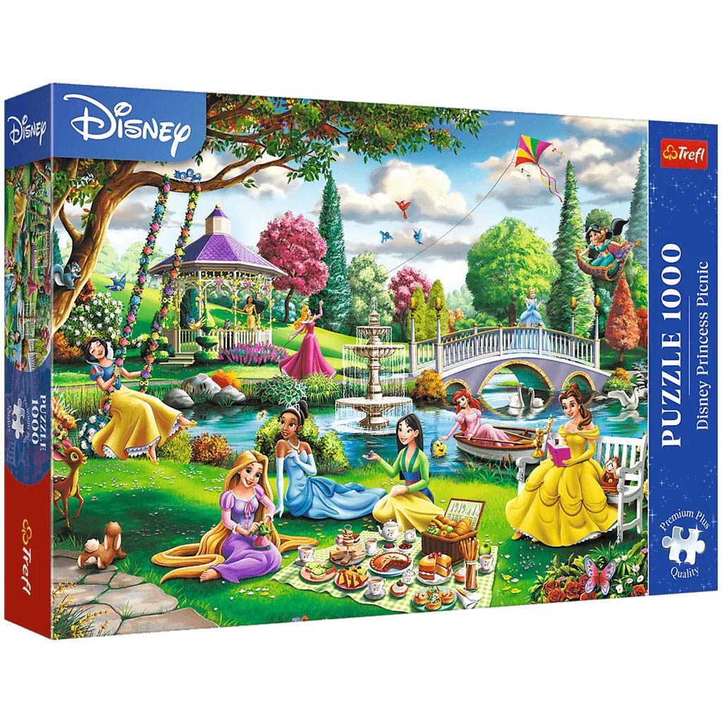 imagen de Disney Princesas picnic de primavera 1000 piezas Premium plus quality puzzle - Trefl 1