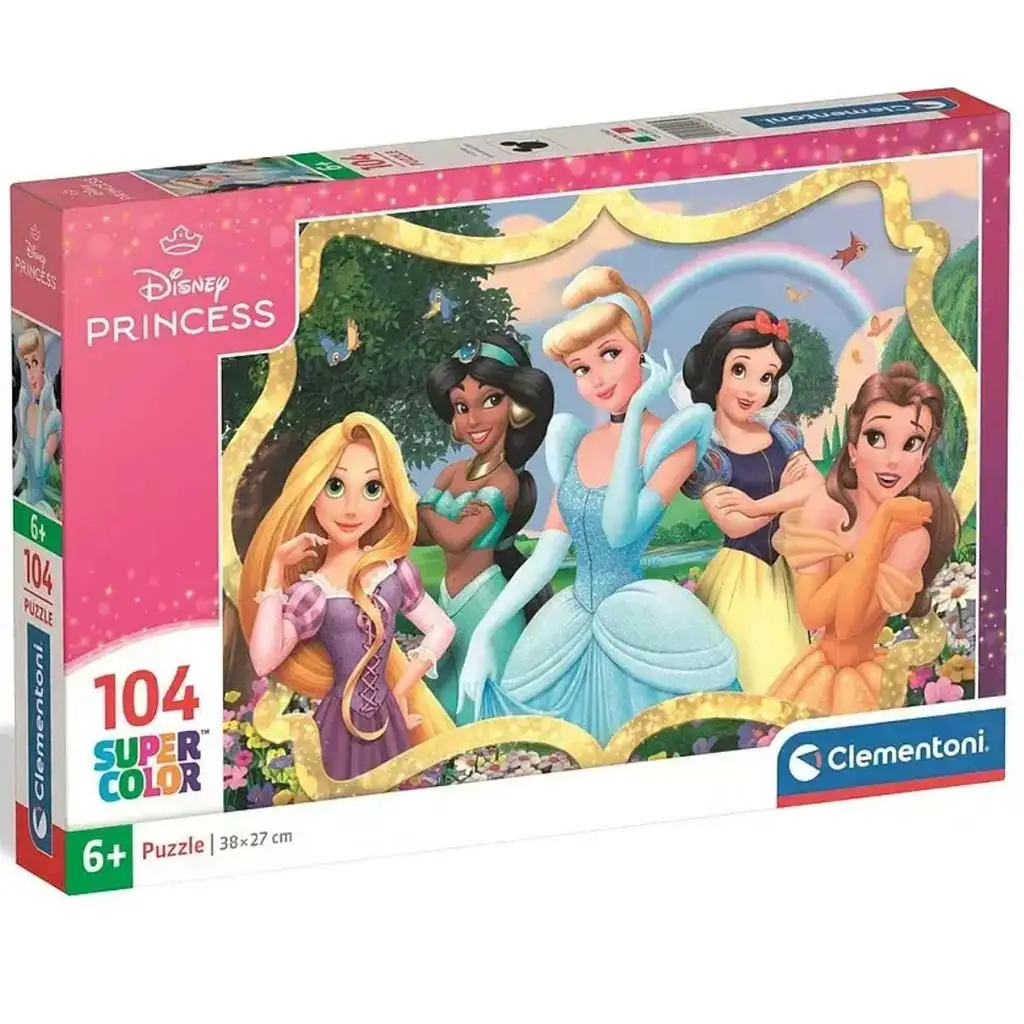 imagen de Disney Princesas Románticas princesas Supercolor puzzle de 104 piezas - Clementoni 1