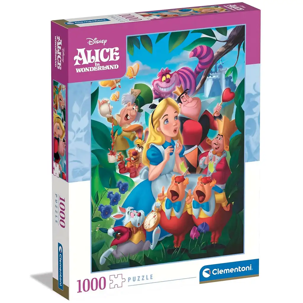 imagen de Disney: Puzzle de 1000 piezas de Alicia en el país de las maravillas - Clementoni 1