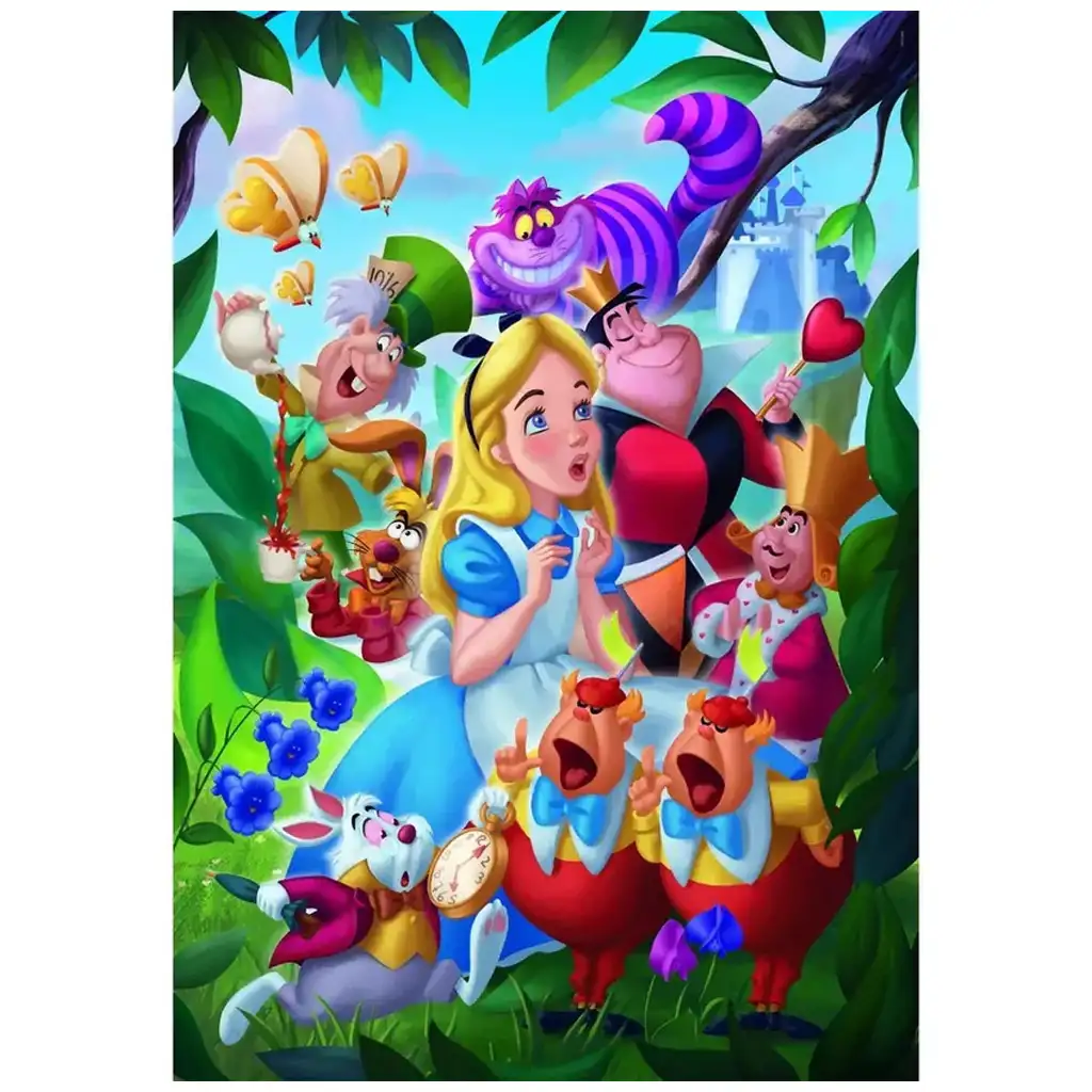 imagen de Disney - Puzzle de 1000 piezas de Alicia en el País de las Maravillas con póster - Clementoni 2