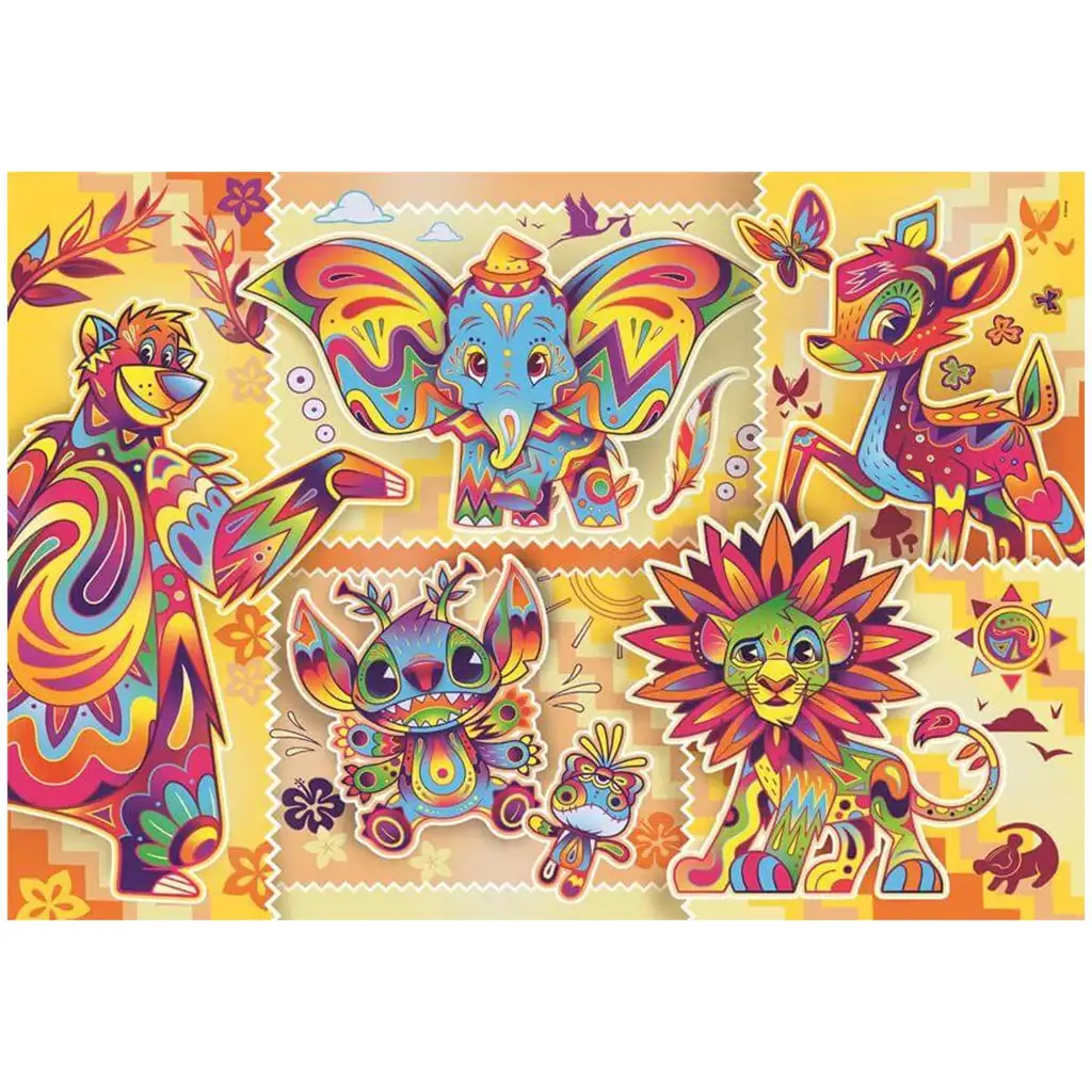 imagen de Disney - Puzzle de 1000 piezas de personajes clásicos con póster - Clementoni 2