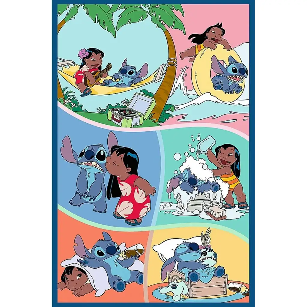 imagen de Disney: Puzzle de 3x80 piezas del mundo de Stitch - Trefl 4