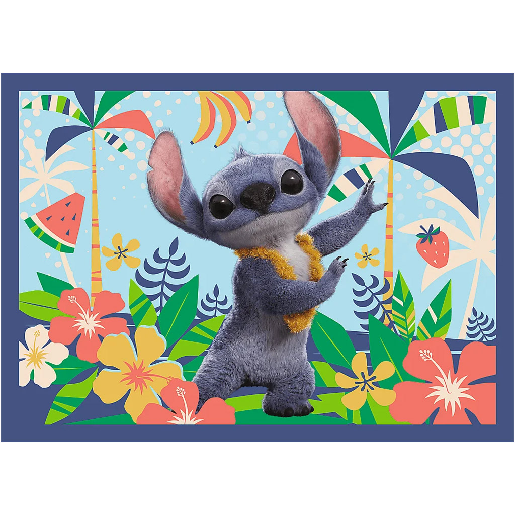 imagen de Disney: Puzzle de 4 en 1 de las vacaciones de Stitch - Trefl 2