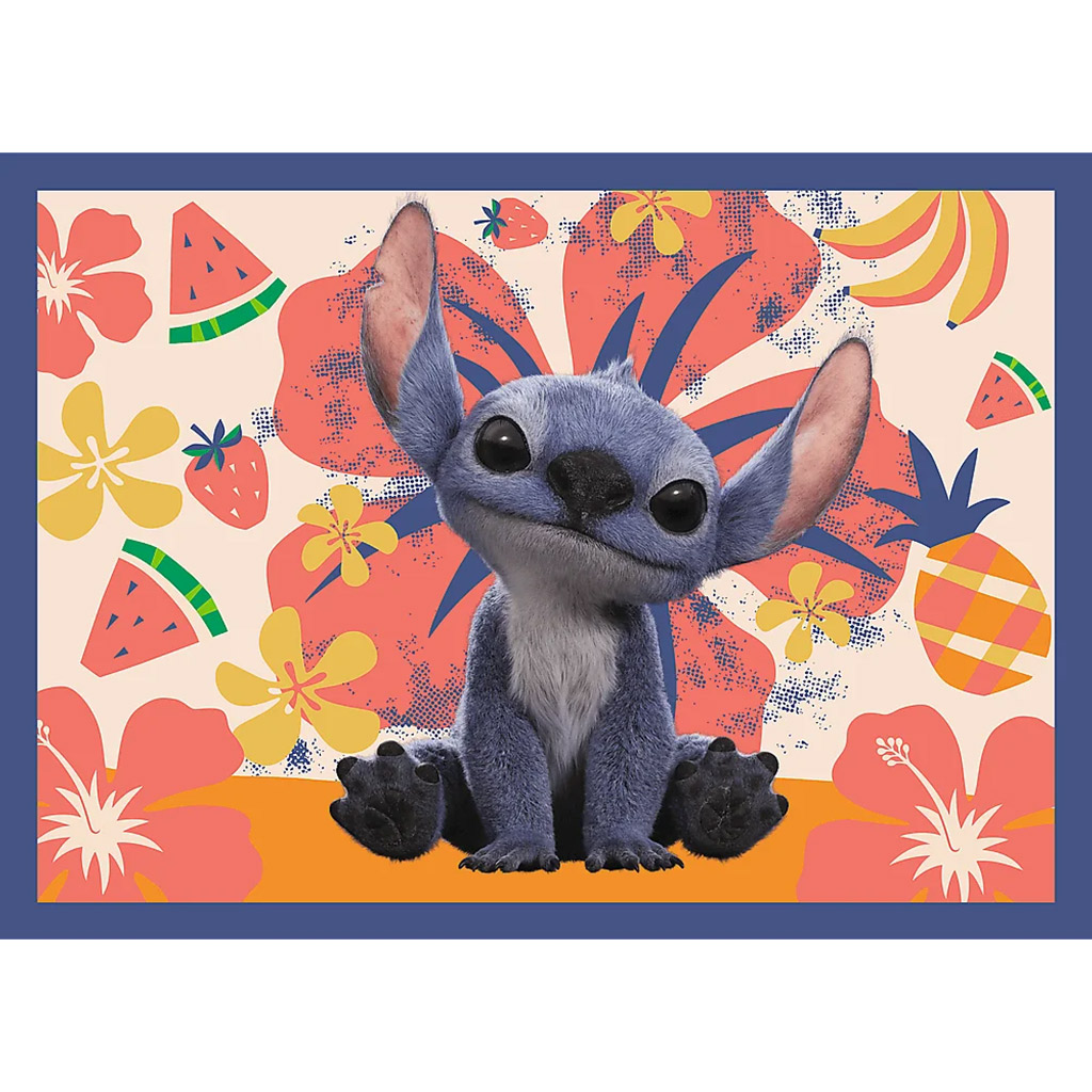 imagen de Disney: Puzzle de 4 en 1 de las vacaciones de Stitch - Trefl 3