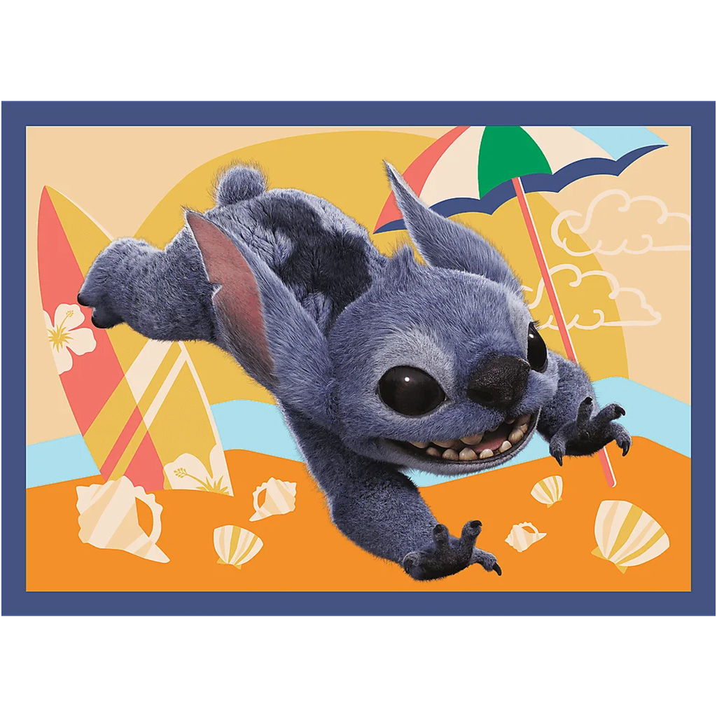 imagen de Disney: Puzzle de 4 en 1 de las vacaciones de Stitch - Trefl 5