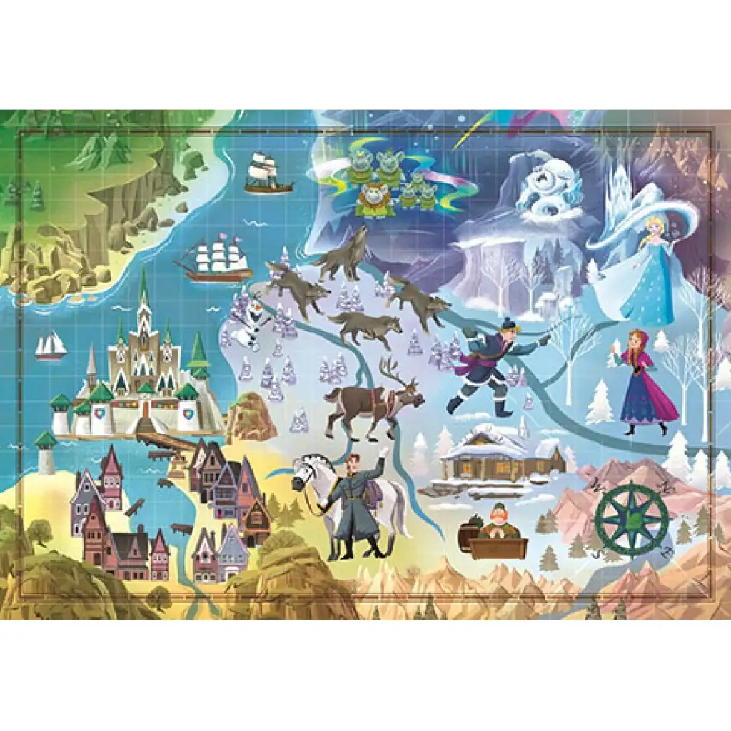 imagen de Disney: Puzzle de mapa de Frozen 1000 piezas - Clementoni 2