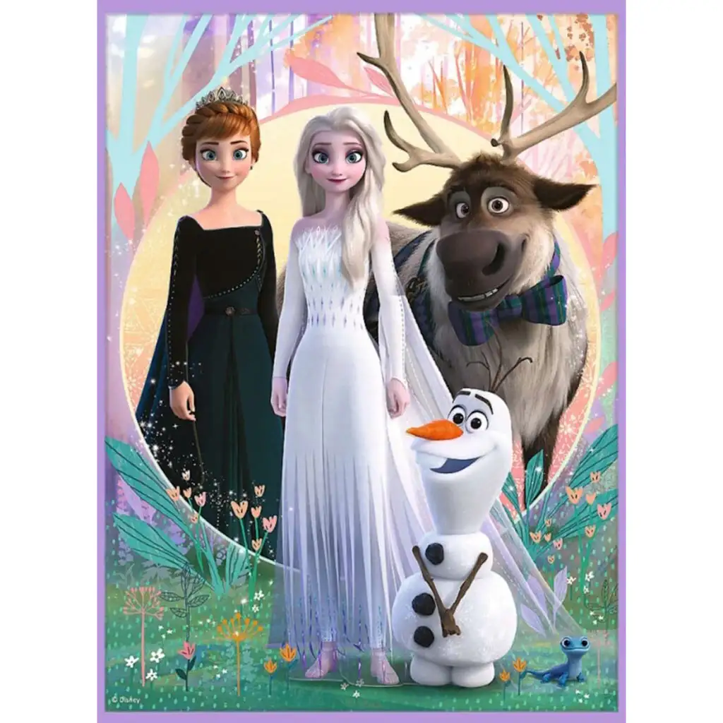 imagen de Disney: Rompehielos 2.- Princesas en su tierra puzzle y juego de memoria 2 en 1 set - Trefl 2