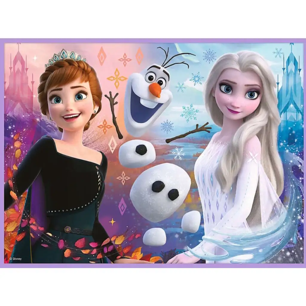 imagen de Disney: Rompehielos 2.- Princesas en su tierra puzzle y juego de memoria 2 en 1 set - Trefl 3