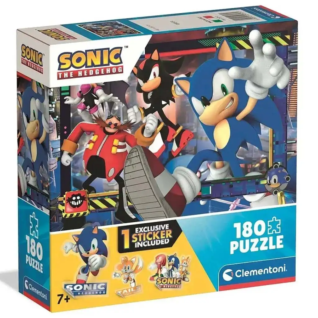 imagen de Disney Sonic 2 rompecabezas super de 180 piezas - Clementoni 1