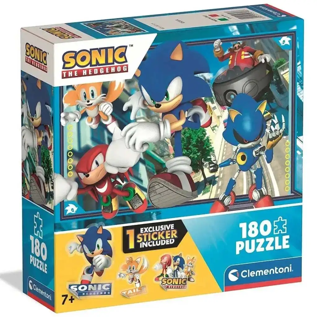 imagen de Disney Sonic 3 rompecabezas super de 180 piezas - Clementoni 1
